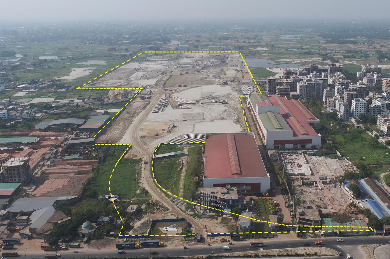 Land development for the MRT Line-5N Depot.